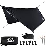 Pro Venture Waterproof Hammock Rain Fly [12ft x 9ft] - Portable Large...