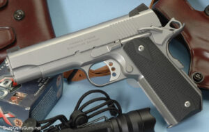 The Massad Ayoob Signature Edition 1911 from the left.