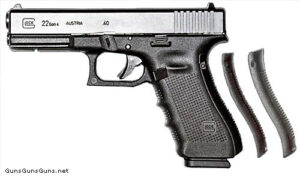 Glock 22 Gen4 with its interchangeable backstraps