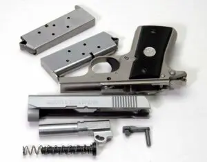 Colt .380 Mustang disassembled