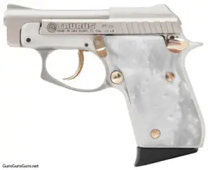 photo of Taurus PT-25 w/pearl grips, left side