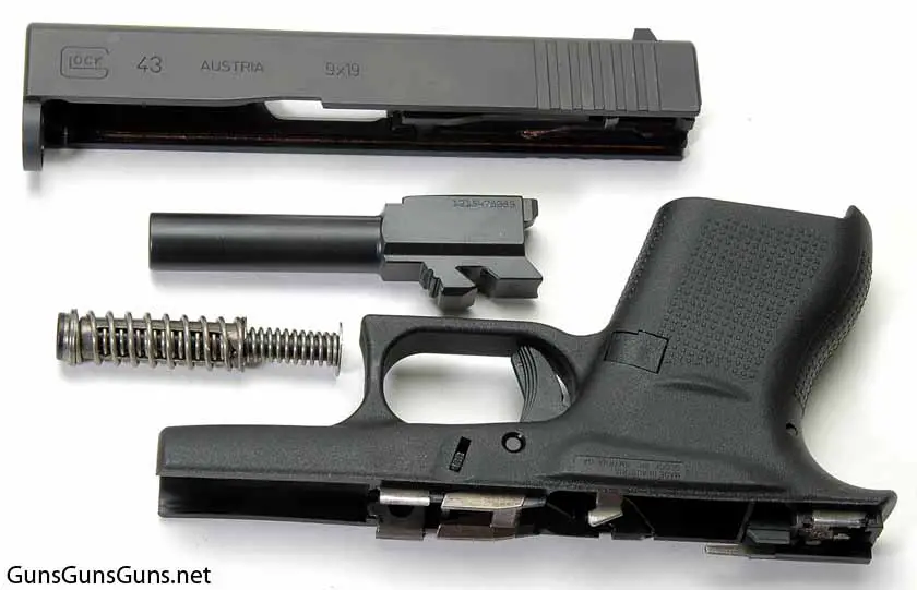 Glock 43 disassembled photo