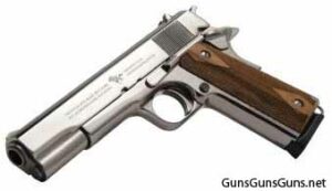 Cimarron Firearms M1911 nickel left side photo