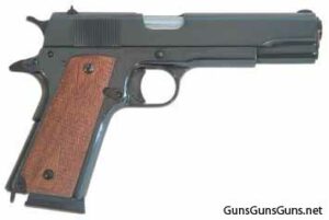 Cimarron Firearms M1911 polished blue right side photo