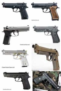 fullsize Beretta 92 pistols group picture