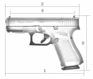 Glock 19 dimensions sketch