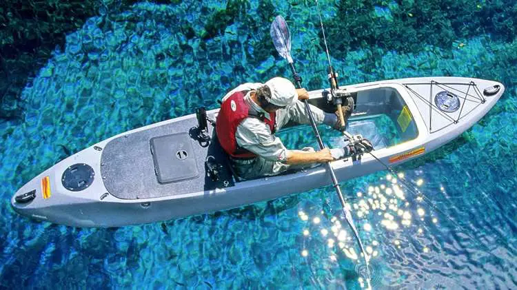 Man Fishing In Kayak