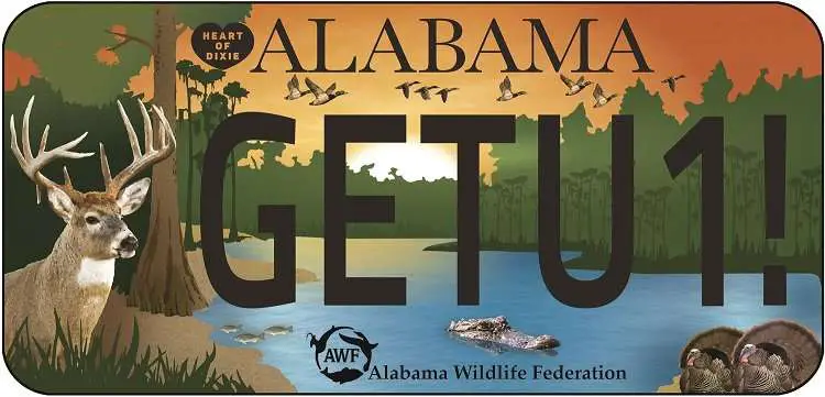 Alabama Hunting Plate