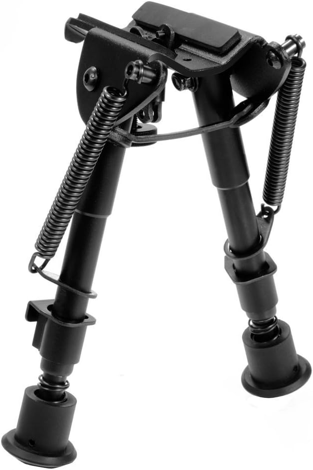 AVAWO Hunting Rifle Bipod - 6 Inch to 9 Inch Adjustable Super Duty Tactical Rifle Bipod