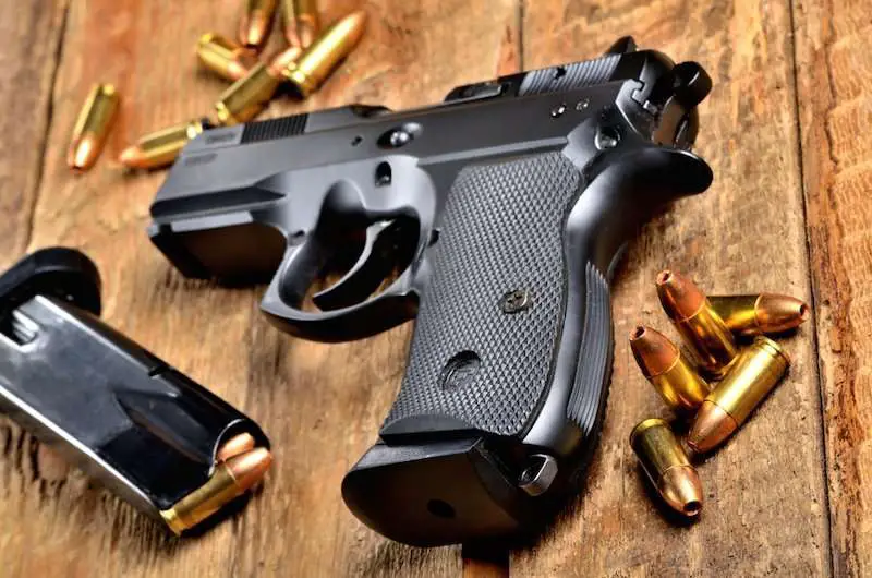 9mm pistol and ammo