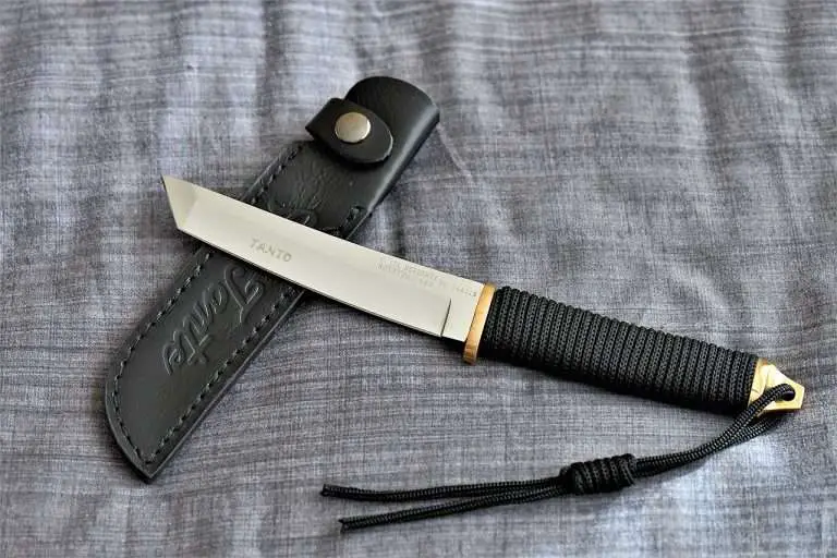 combat knife fixed blade Tanto