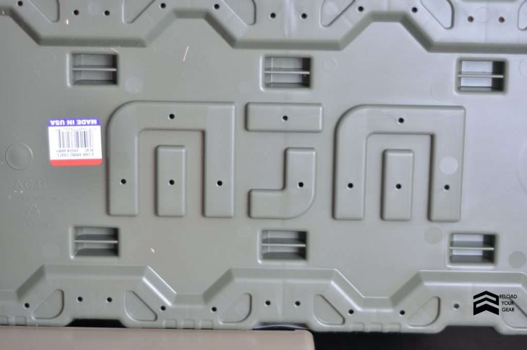 Bottom side of MTM ammo storage crate