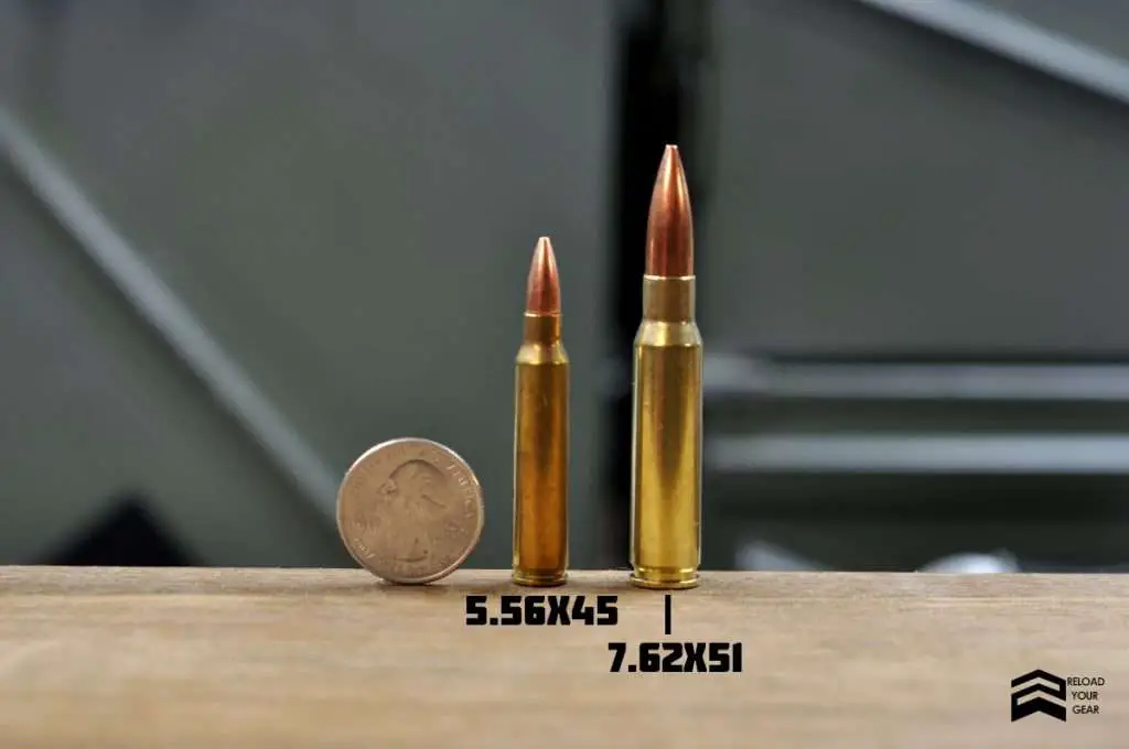 5.56 x 45 mm (5.56 NATO) vs 7.62 x 51 mm