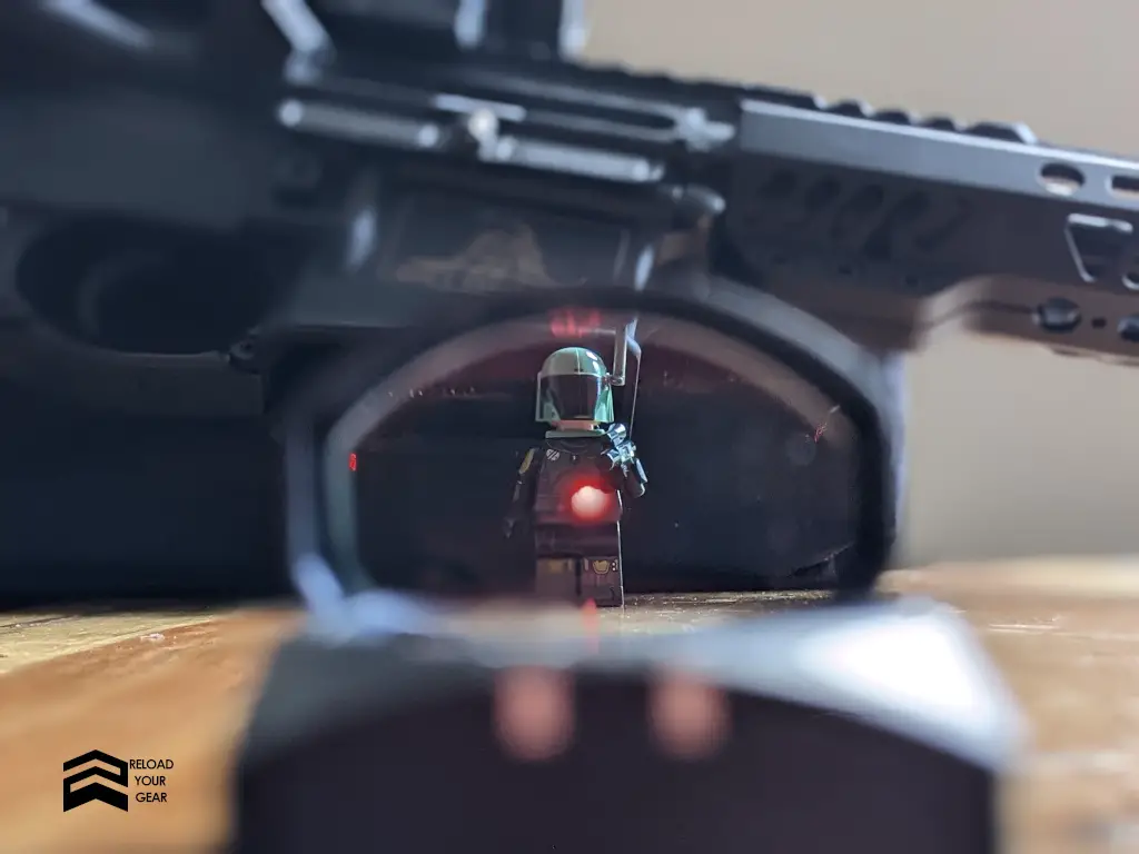 red dot sight reticle size