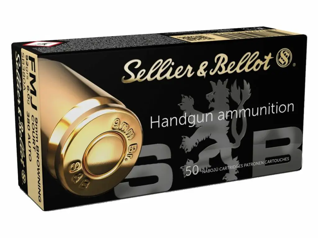 Sellier & Bellot 380 ACP 92GR FMJ