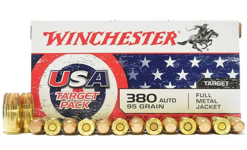 Winchester USA 380 Auto Ammo 95GR FMJ