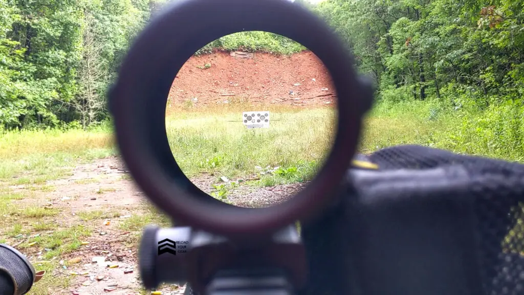 looking through Trijicon ACOG 