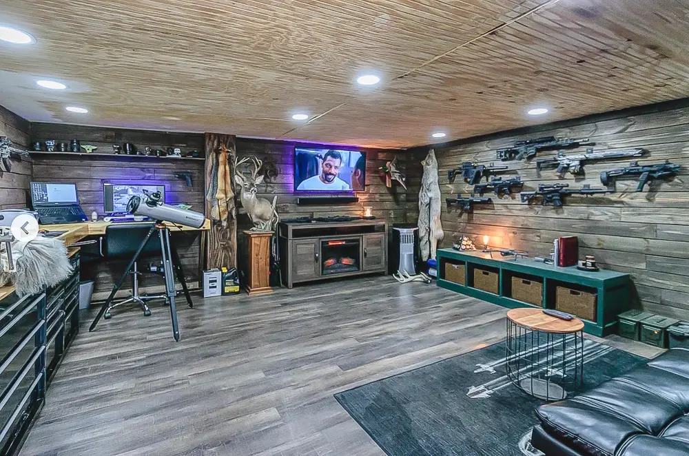 man cave gun room goals