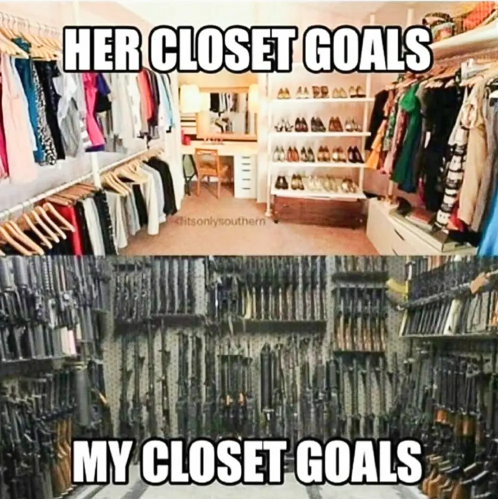 Gun meme gun room goals