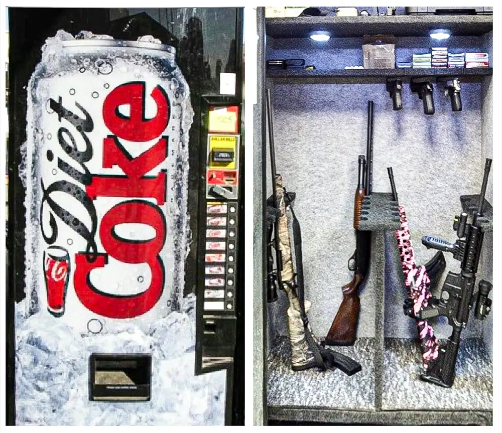 Soda Machine Gun Storage