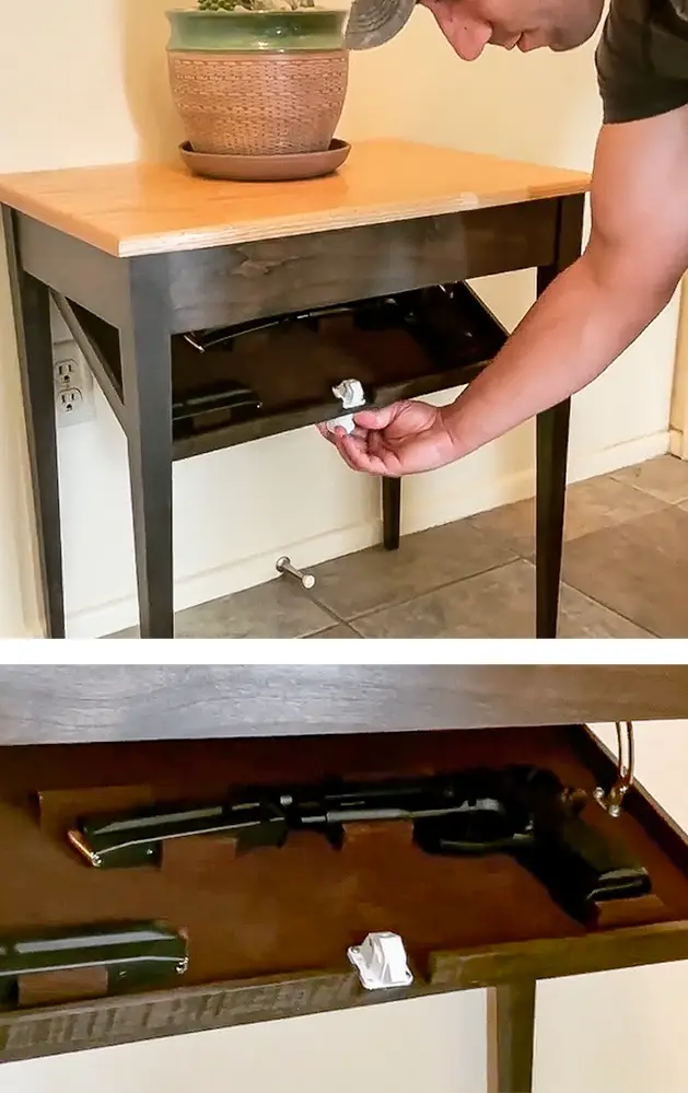 Table gun safe